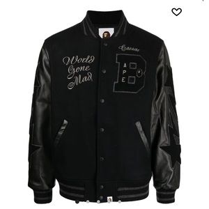 A Bathing Ape star patch bomber